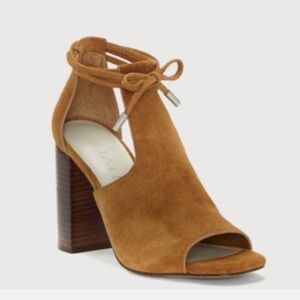 Nordstrom 1. State Tilya Suede Block Heel Peep Toe Sandals